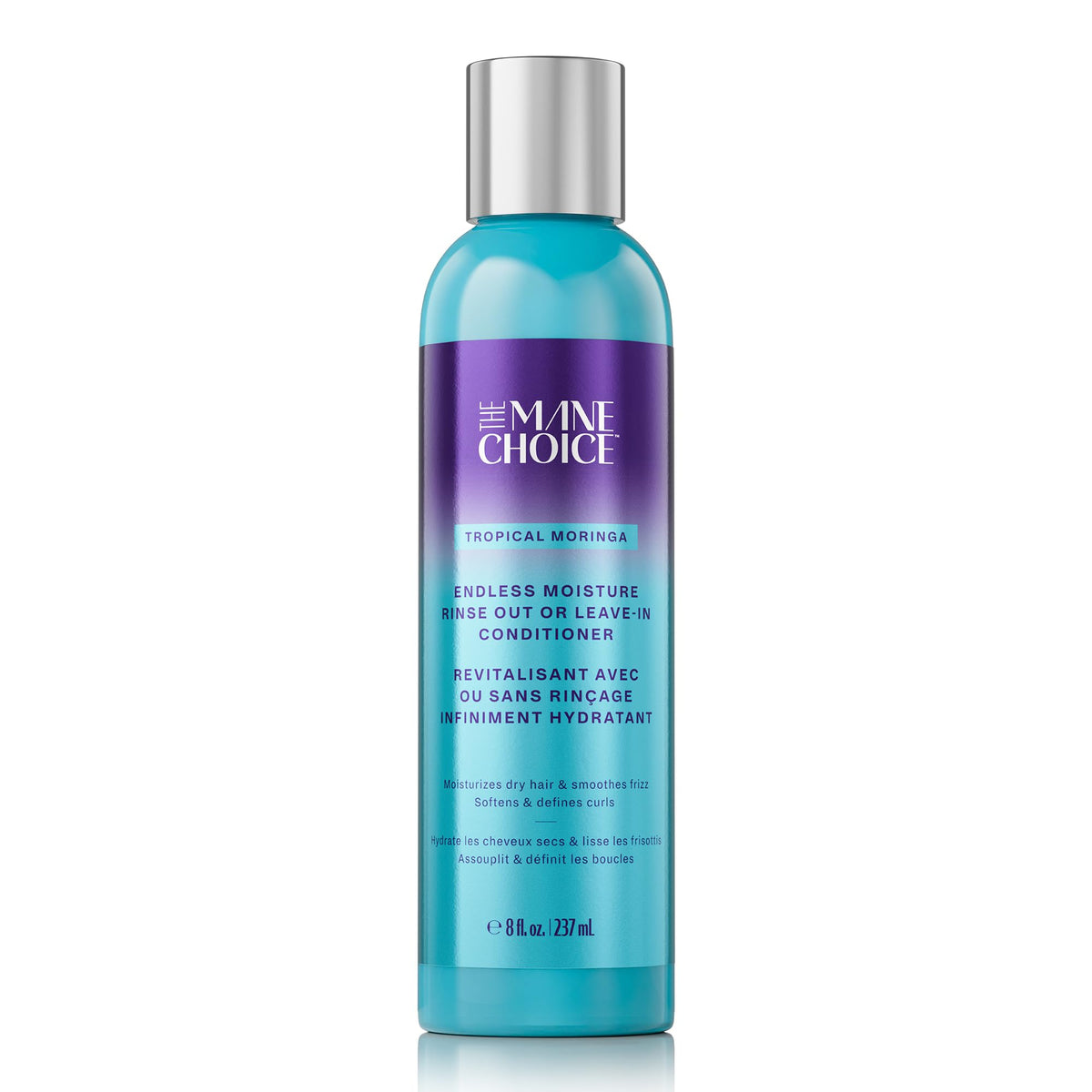 The Mane Choice front label showing product benefits and scent