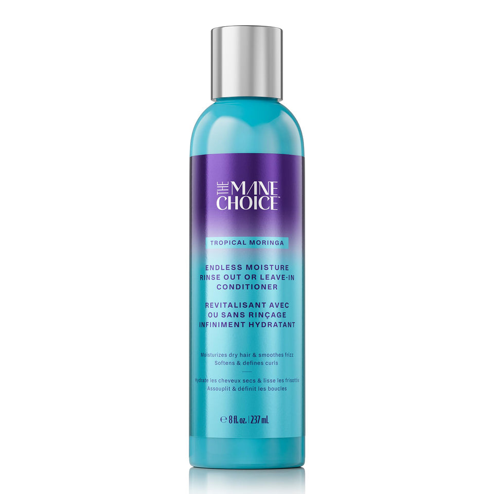 The Mane Choice front label showing product benefits and scent