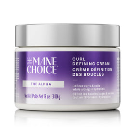 The Mane Choice front packaging showing 12 oz jar and product name, clarifying benefits