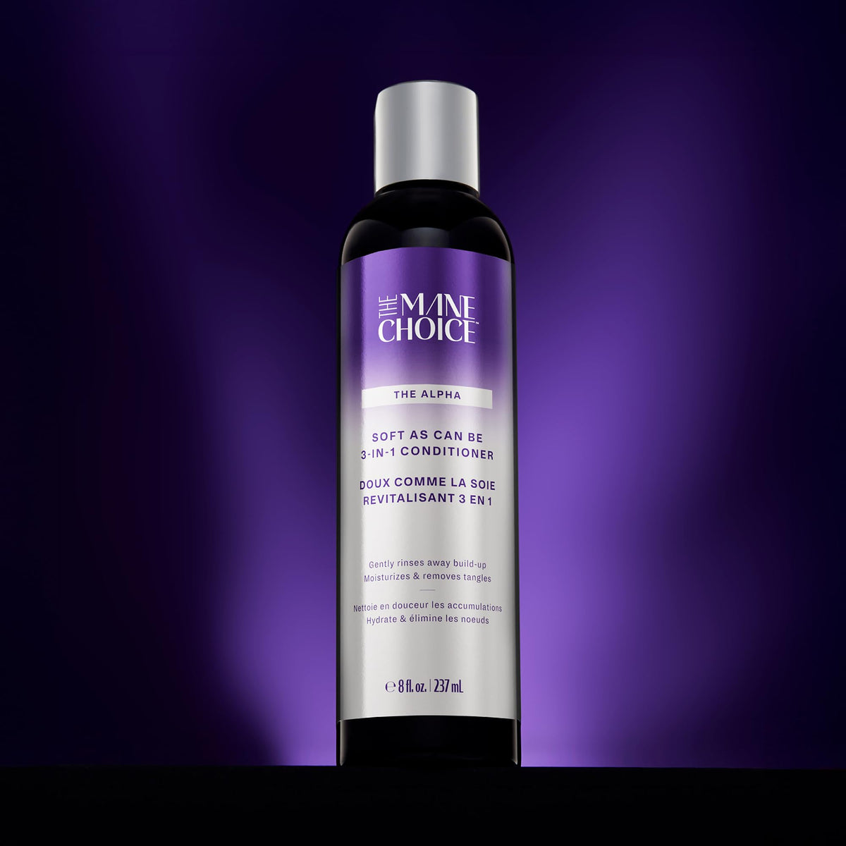 The Mane Choice being applied in shower to cleanse and hydrate hair