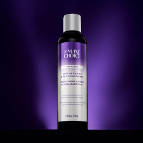 The Mane Choice being applied in shower to cleanse and hydrate hair