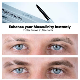 The Men Pen micro-tip close-up illustrating precise hair-like strokes