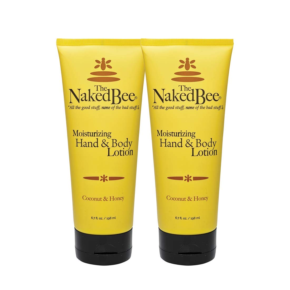 The Naked Bee front packaging showing scent and size, conveys gentle daily hydration