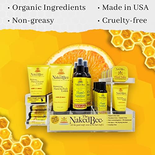 the naked bee natural ingredients honey beeswax neem displayed