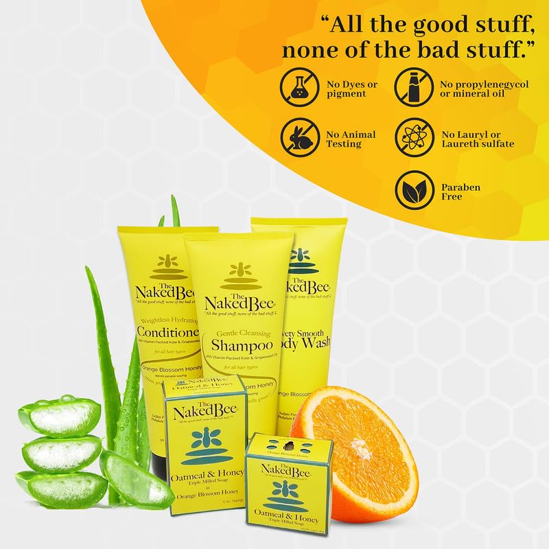 The Naked Bee soap pump detail highlighting easy foam dispensing and controlled use