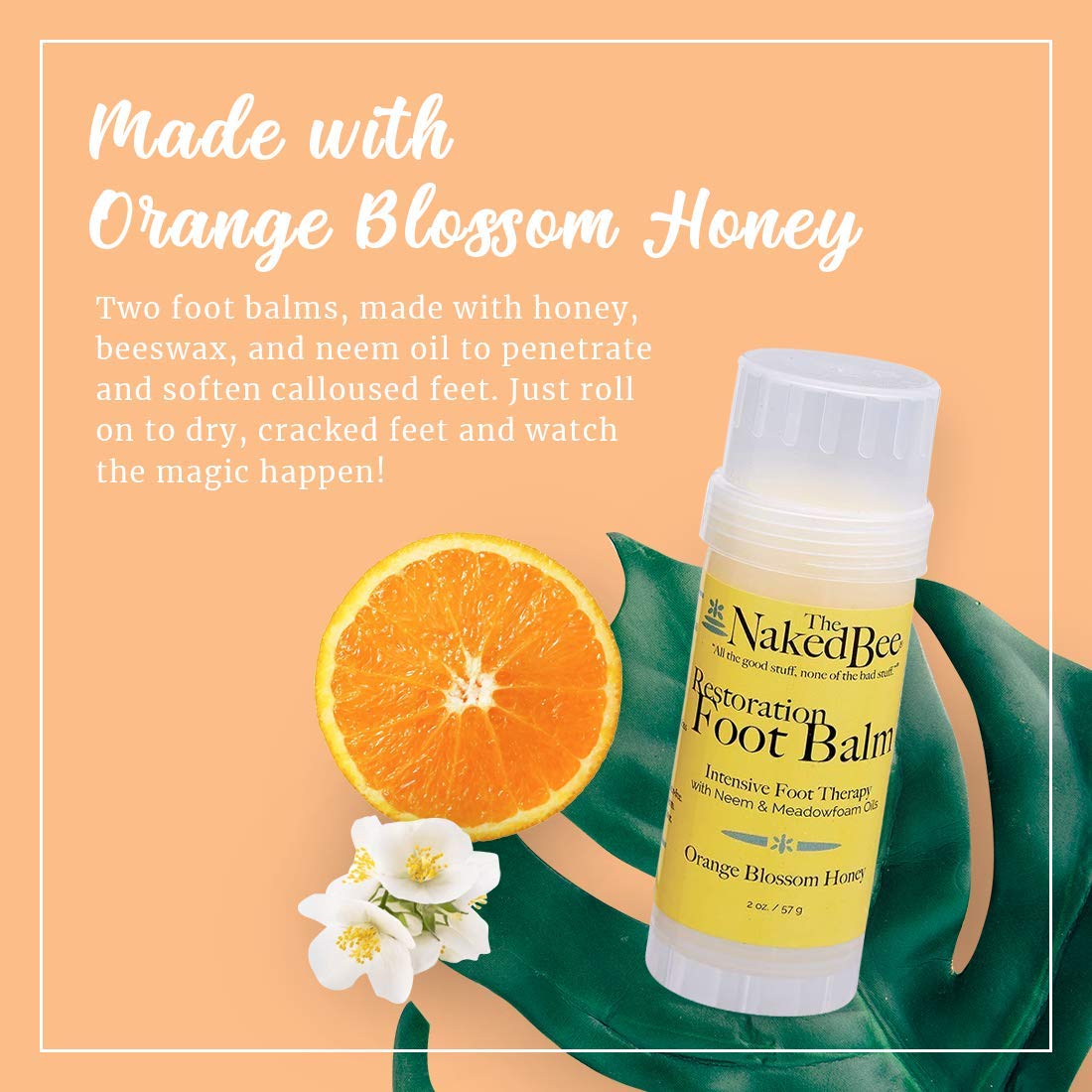 The Naked Bee roll-on applicator close-up for precise mess-free use