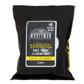 The Nobleman wipe in hand refreshing skin after workout for quick cool clean