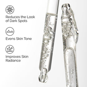 Close-up of serum texture showing lightweight consistency and rapid absorption benefit