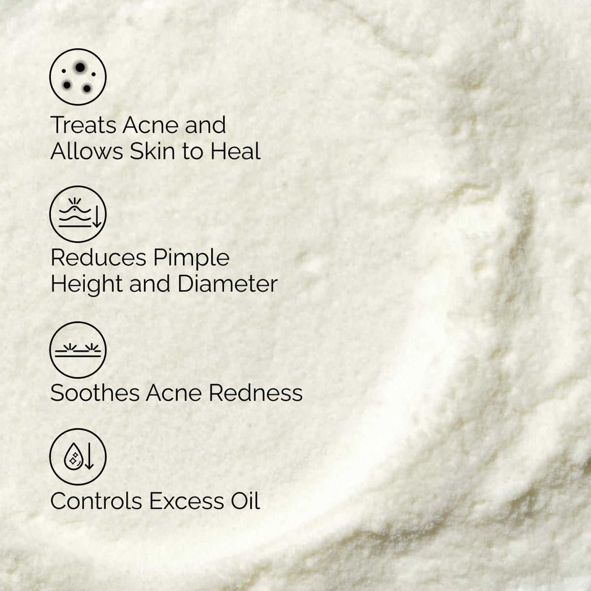 The Ordinary application on cheek showing direct spot treatment and reduced redness potential