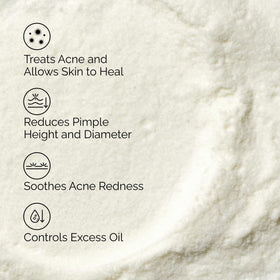 The Ordinary application on cheek showing direct spot treatment and reduced redness potential