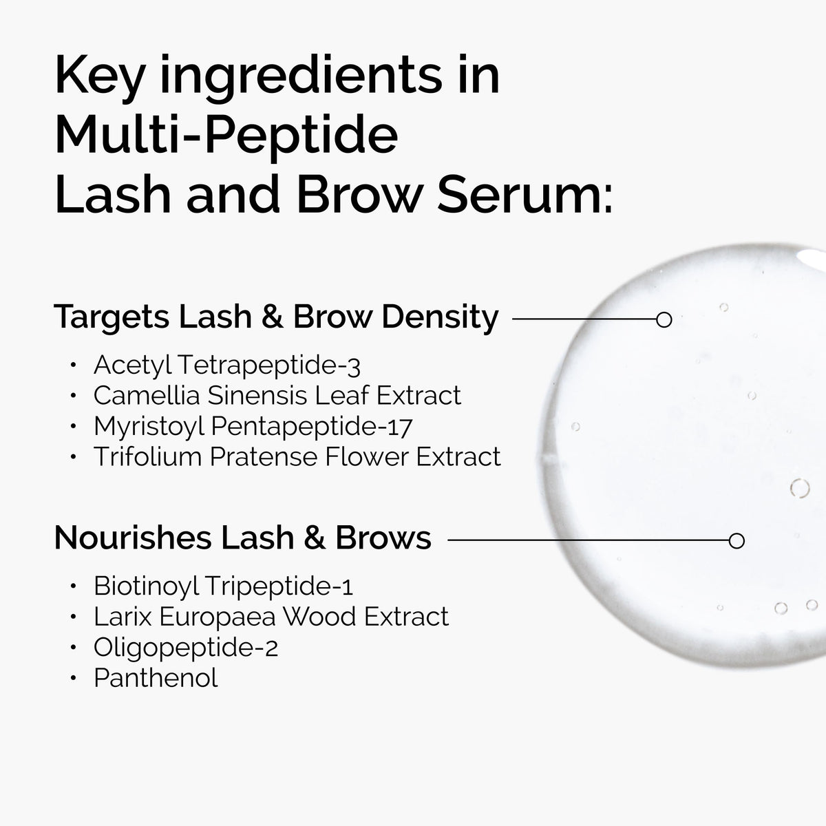 The Ordinary applicator close-up displaying wand tip for precise lash and brow application