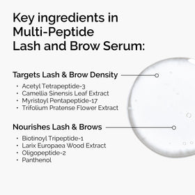 The Ordinary applicator close-up displaying wand tip for precise lash and brow application