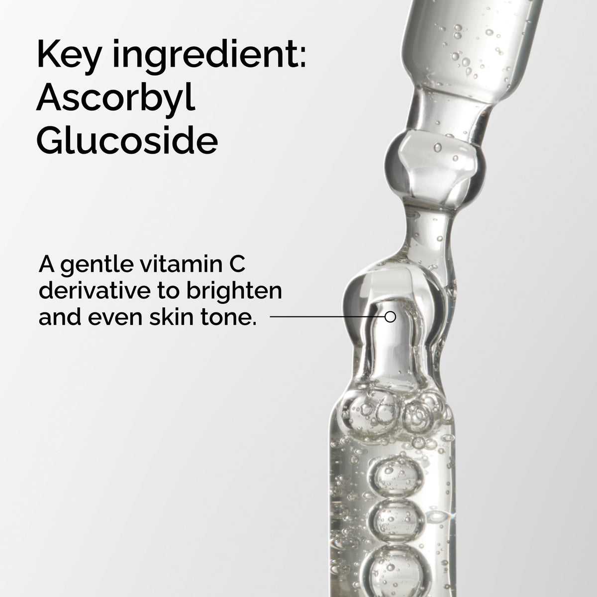 The Ordinary dropper dispensing a clear drop illustrating precise application
