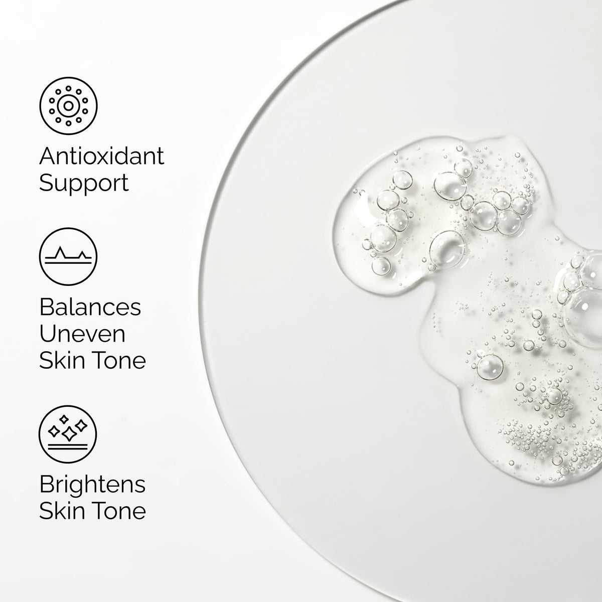 The Ordinary serum texture close-up showing lightweight feel and quick absorption