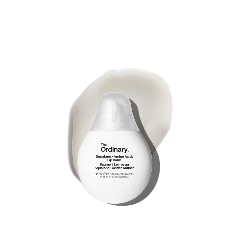 The Ordinary balm front packaging showing tube and label, portable hydration benefit