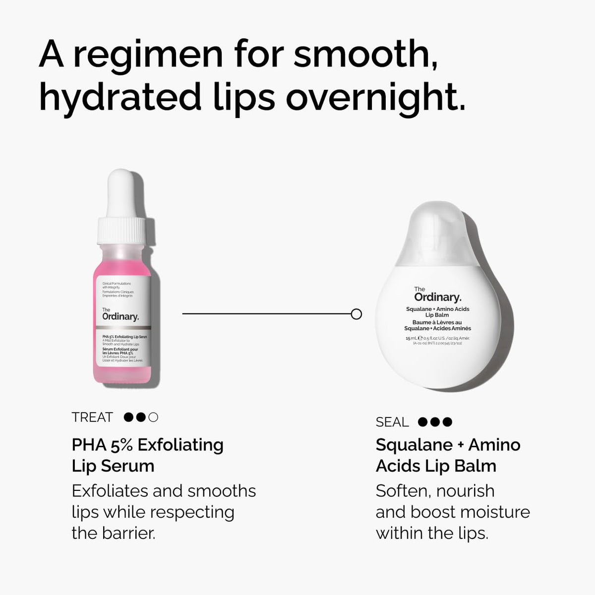 The Ordinary balm beside a coin for scale, small travel‑ready size benefit