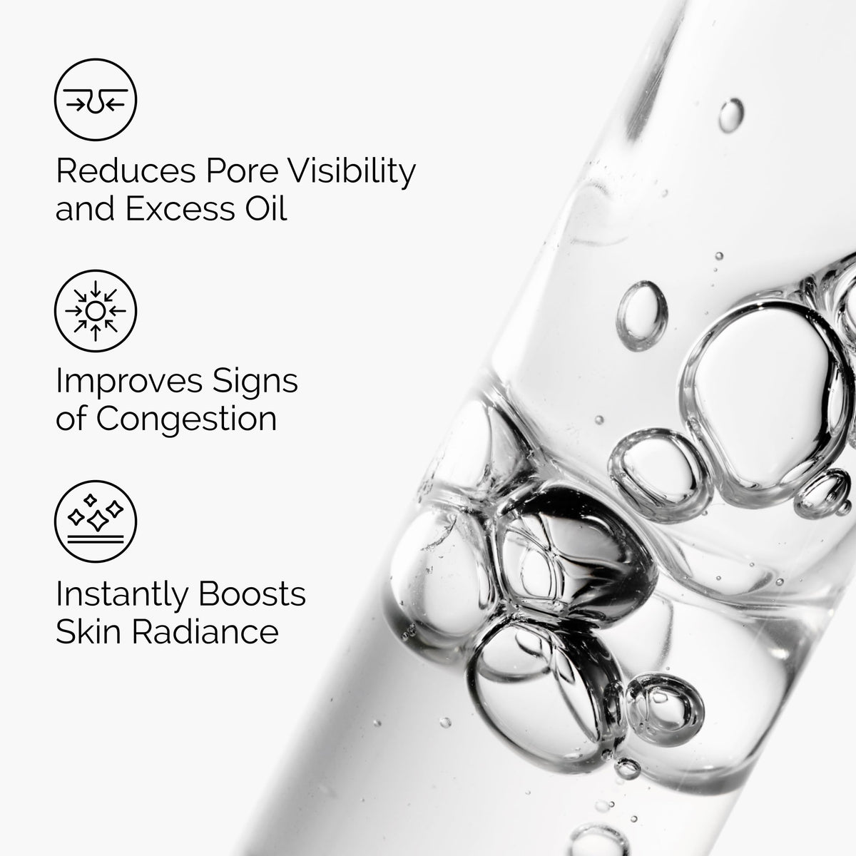 The Ordinary bottle label closeup displaying key ingredients and clarity