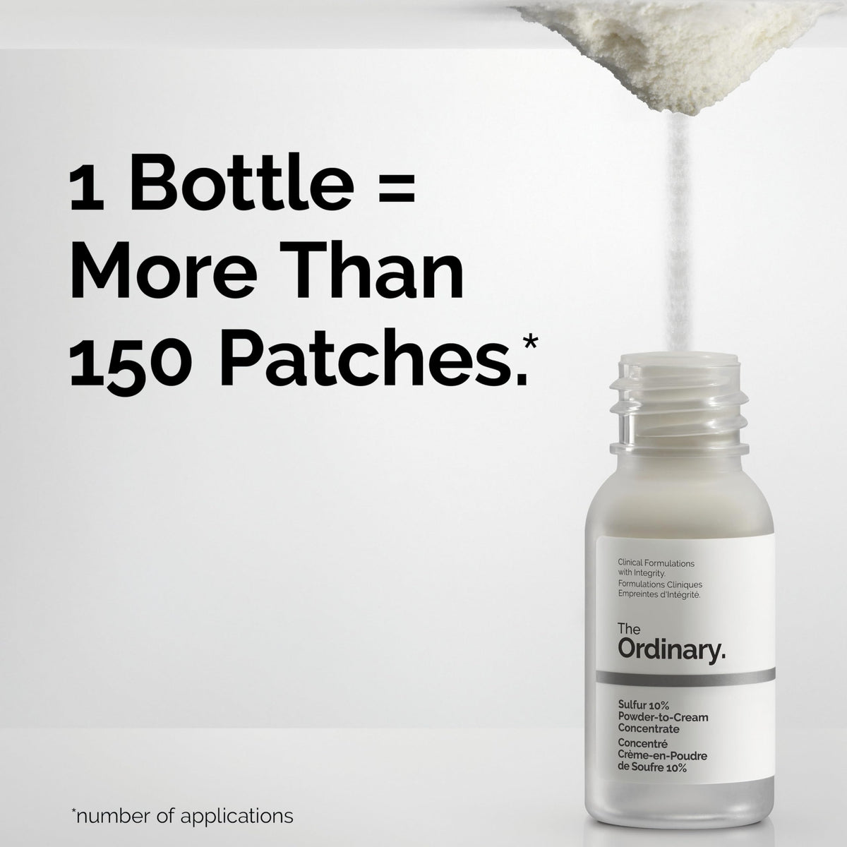 The Ordinary bottle with coin for scale illustrating small travel-friendly size and portability