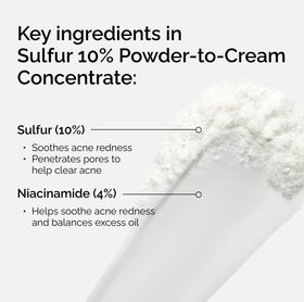 The Ordinary cream on skin showing light emulsion benefit of discreet, non-greasy finish