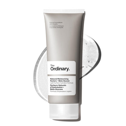 The Ordinary front packaging showing lightweight gel and benefits