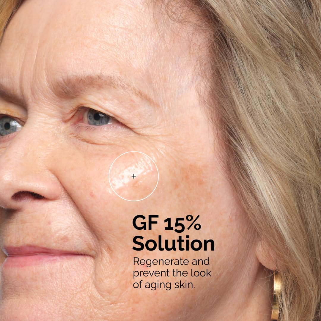 The Ordinary GF 15% dropper dispensing serum, demonstrates easy controlled application