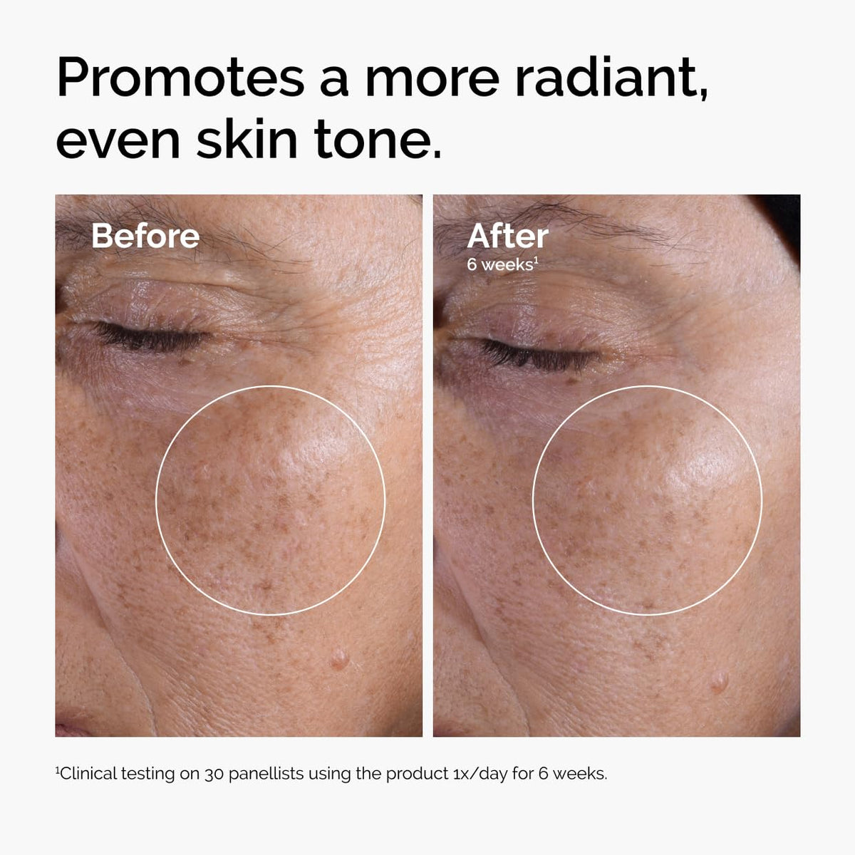 The Ordinary toner poured to show watery texture and absorption, demonstrating gentle exfoliation