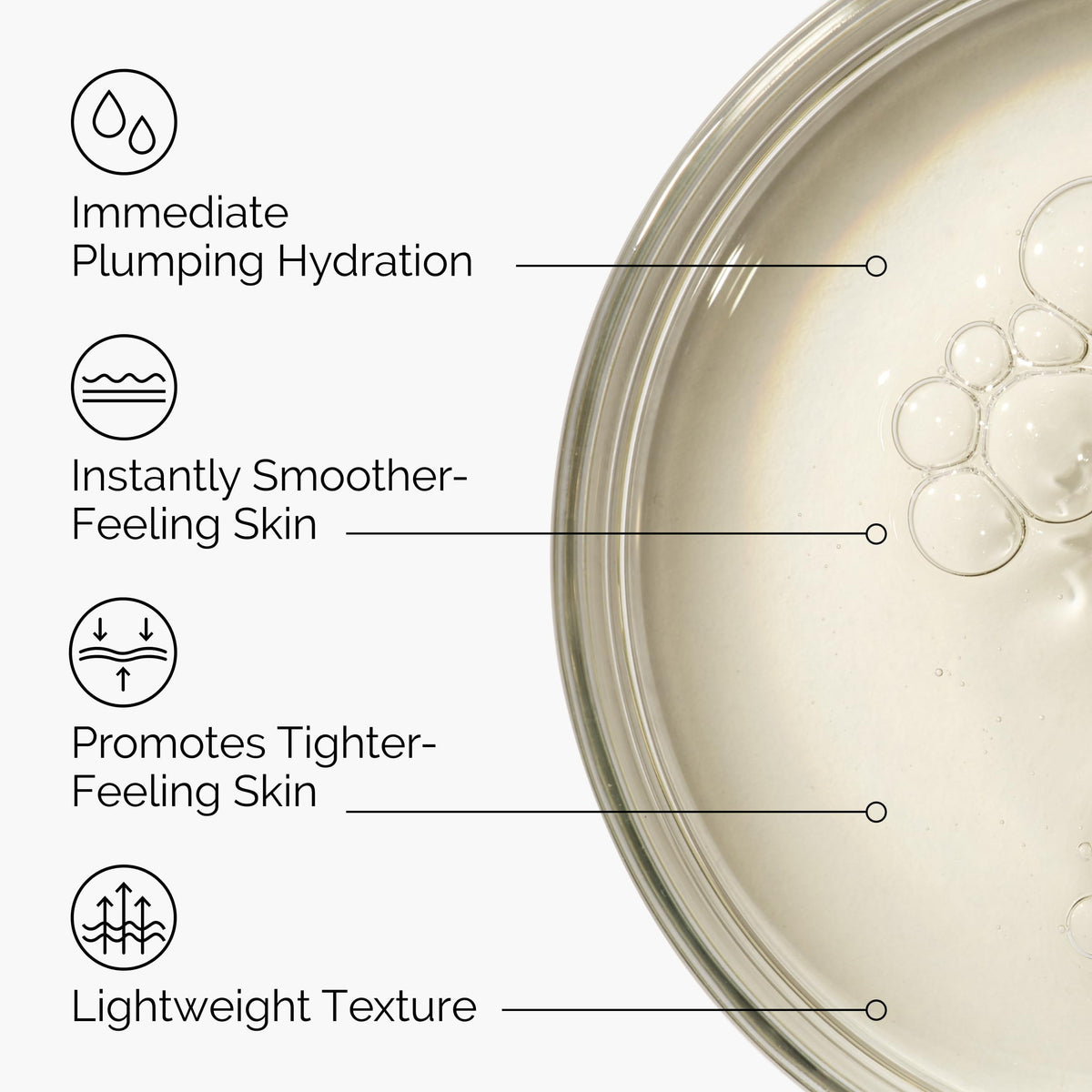 The Ordinary ingredient label with ceramides and hyaluronic acid benefits listed