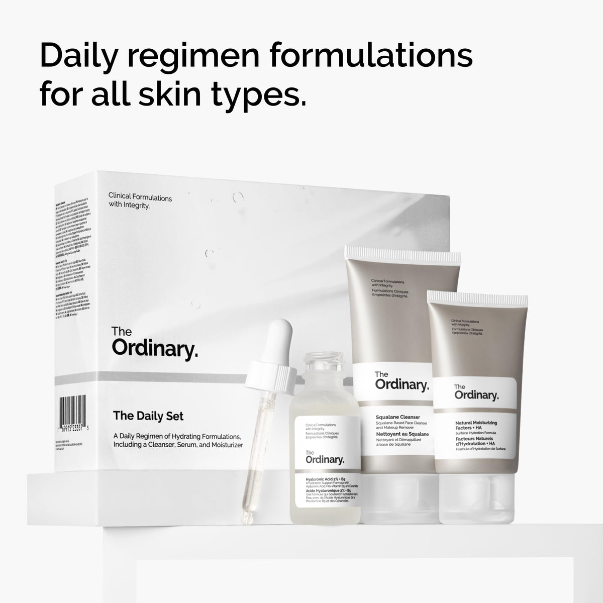 The Ordinary hyaluronic acid 2% + B5 drops in hand illustrating fast hydration boost