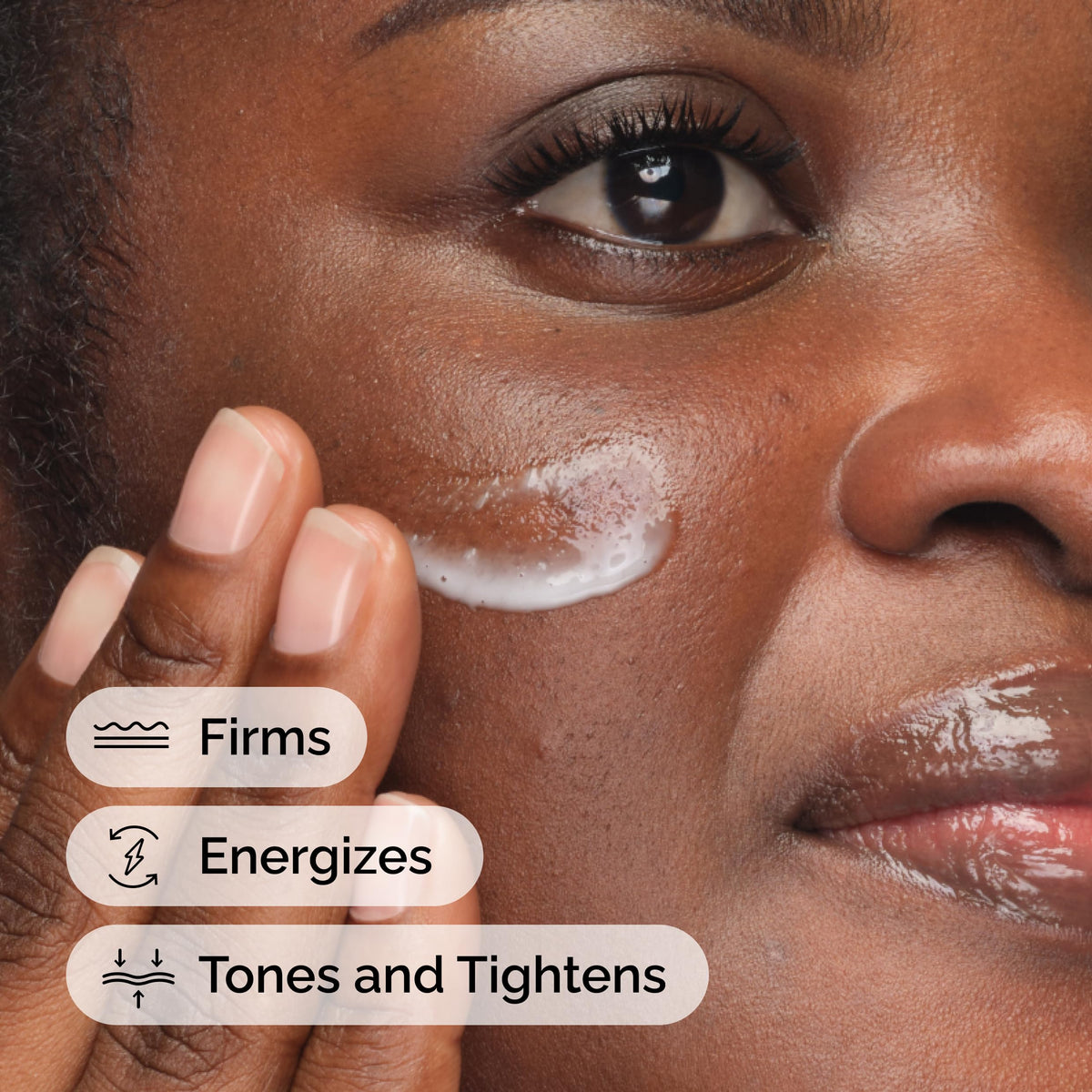 The Ordinary ingredient label close-up highlighting caffeine and escin