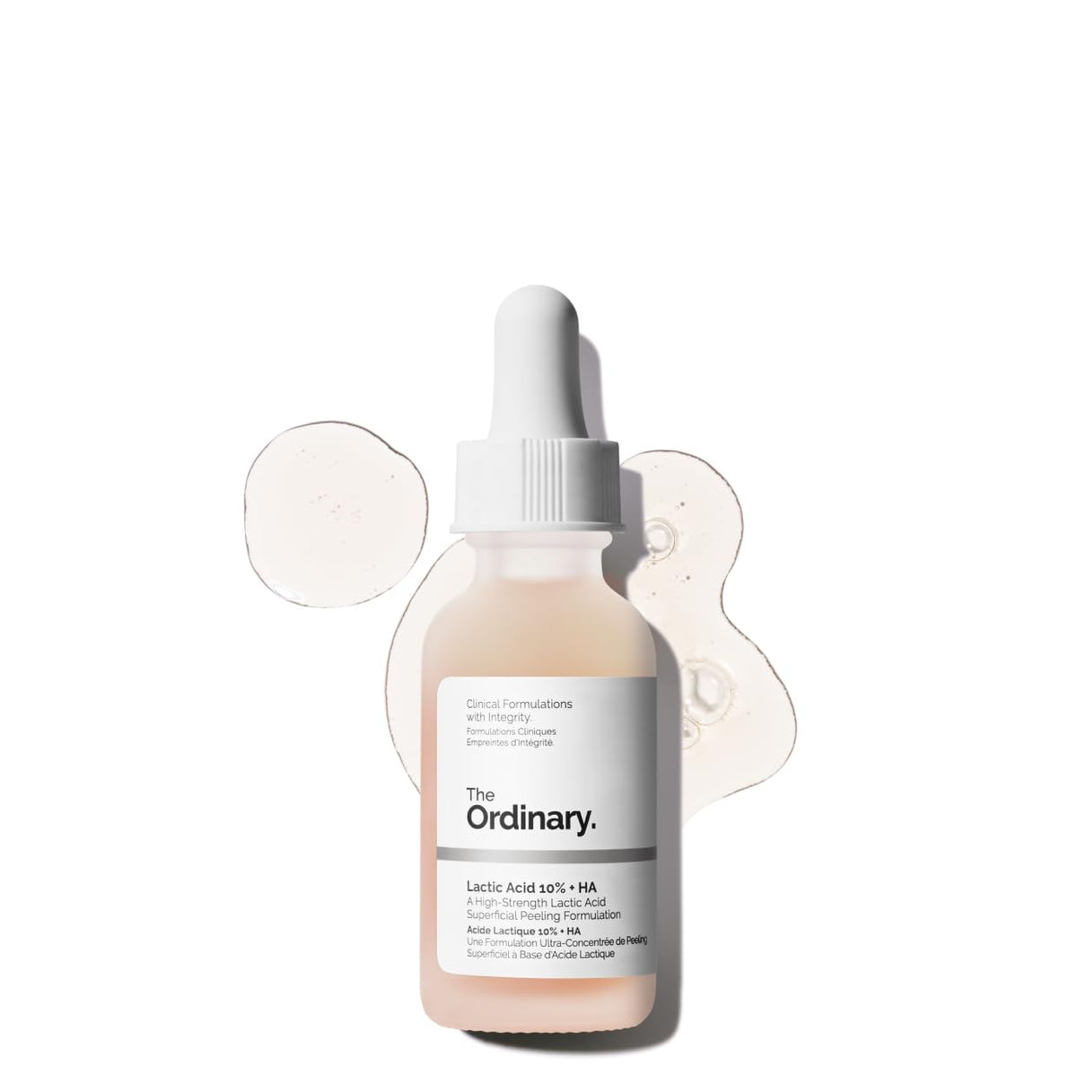 The Ordinary front bottle showing label and sleek glass packaging benefit clear identification