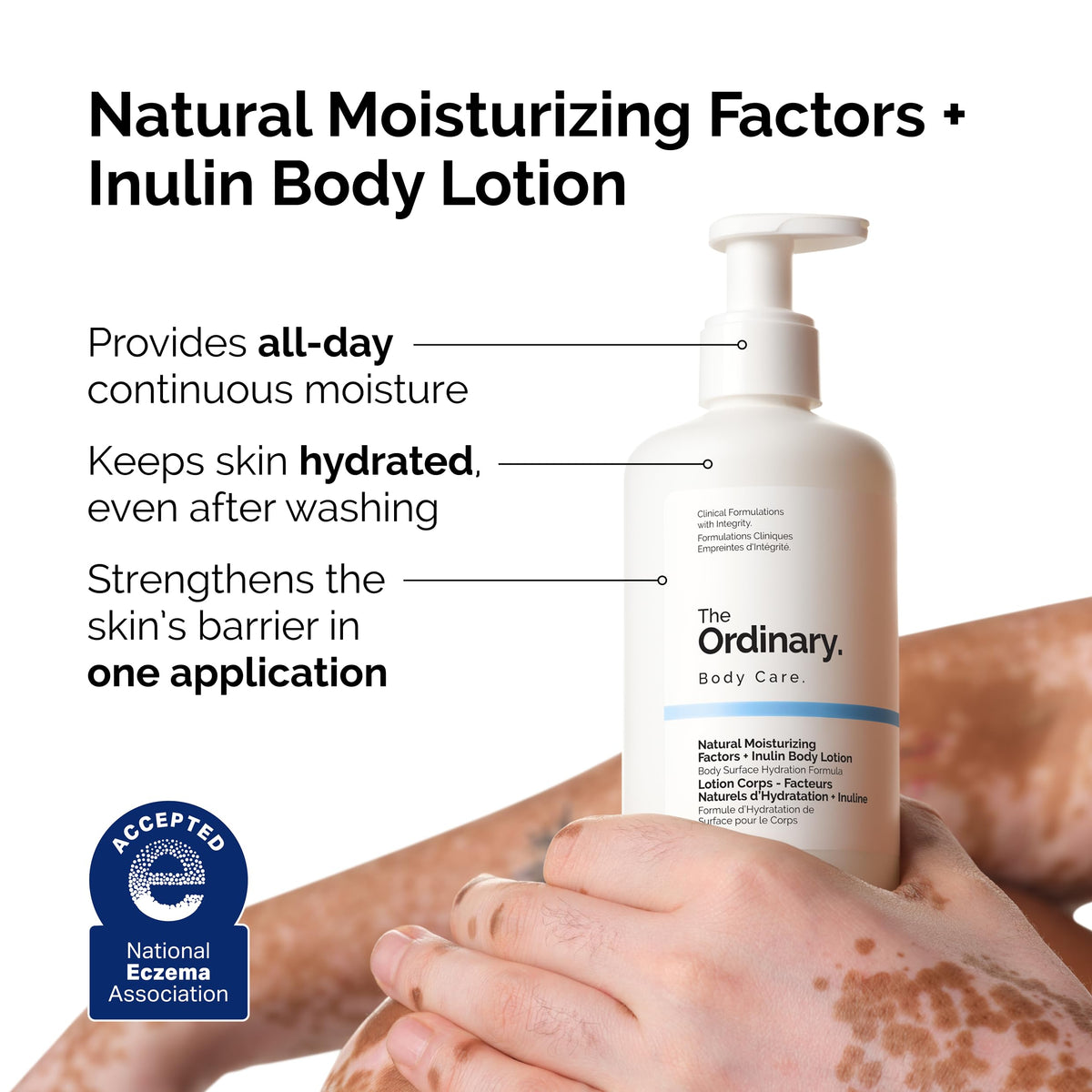 Closeup of The Ordinary lotion pump and cap, illustrating easy dispensing