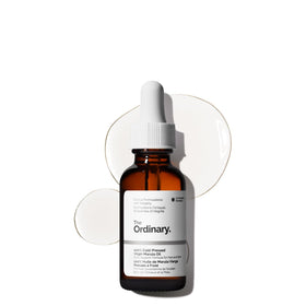 The Ordinary bottle front view showing clean label and product clarity
