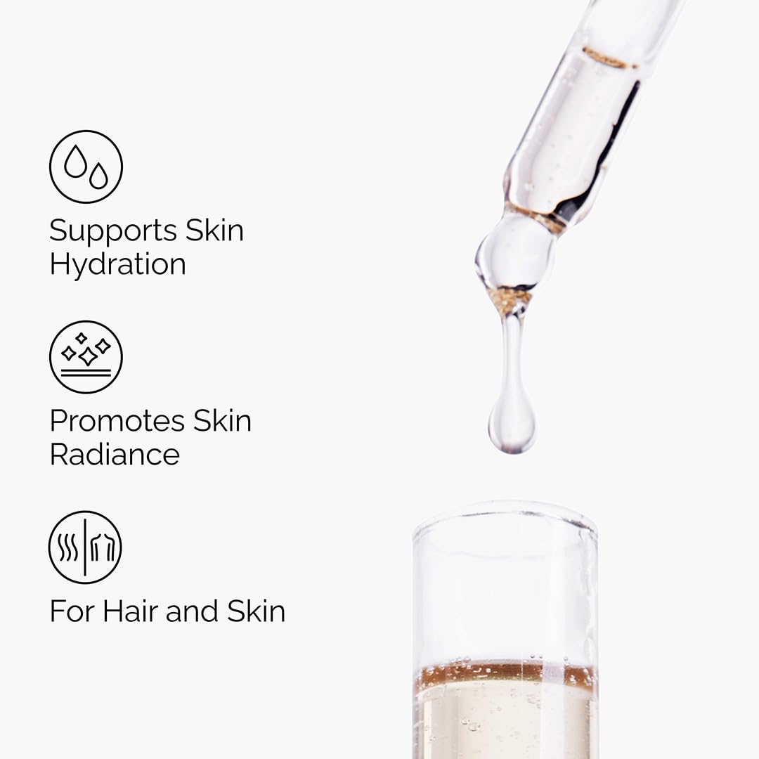 The Ordinary marula oil texture pool showing lightweight absorbent finish