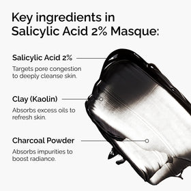 The Ordinary masque texture close-up highlighting charcoal blend and exfoliation benefit