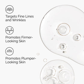 The Ordinary close-up label revealing peptide and hyaluronic acid ingredients, transparency benefit
