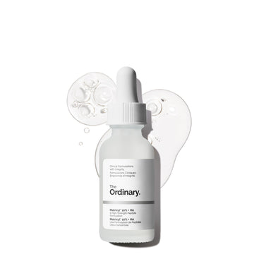 The Ordinary front packaging showing bottle and branding, clear anti-aging serum benefit