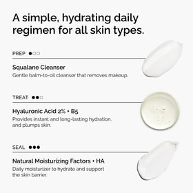 The Ordinary Natural Moisturizing Factors + HA on bathroom shelf showing barrier support