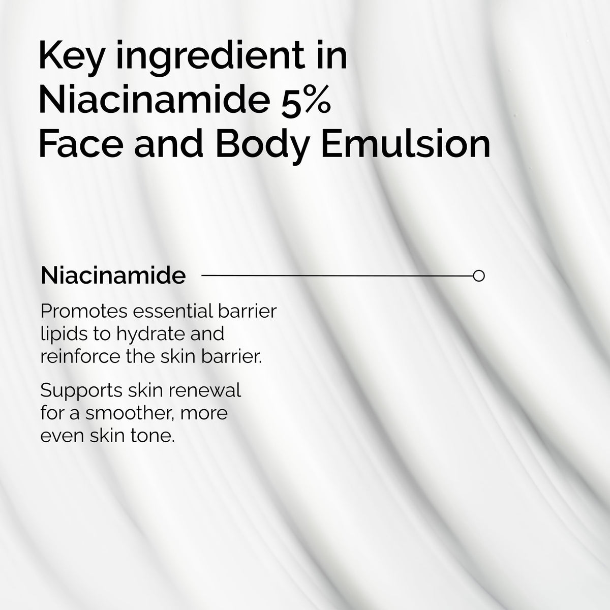 The Ordinary niacinamide emulsion texture close-up illustrating lightweight absorption