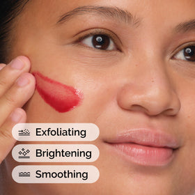 The Ordinary being applied to hand demonstrating safe application and controlled use