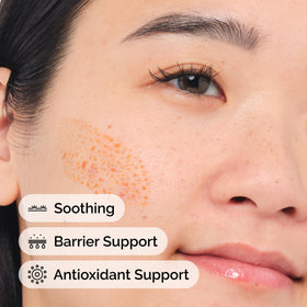 The Ordinary used in a skincare routine with moisturizer, demonstrating layering benefit