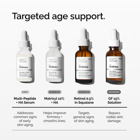 Nighttime skincare setup with The Ordinary bottle, suggesting routine use and sun protection benefit