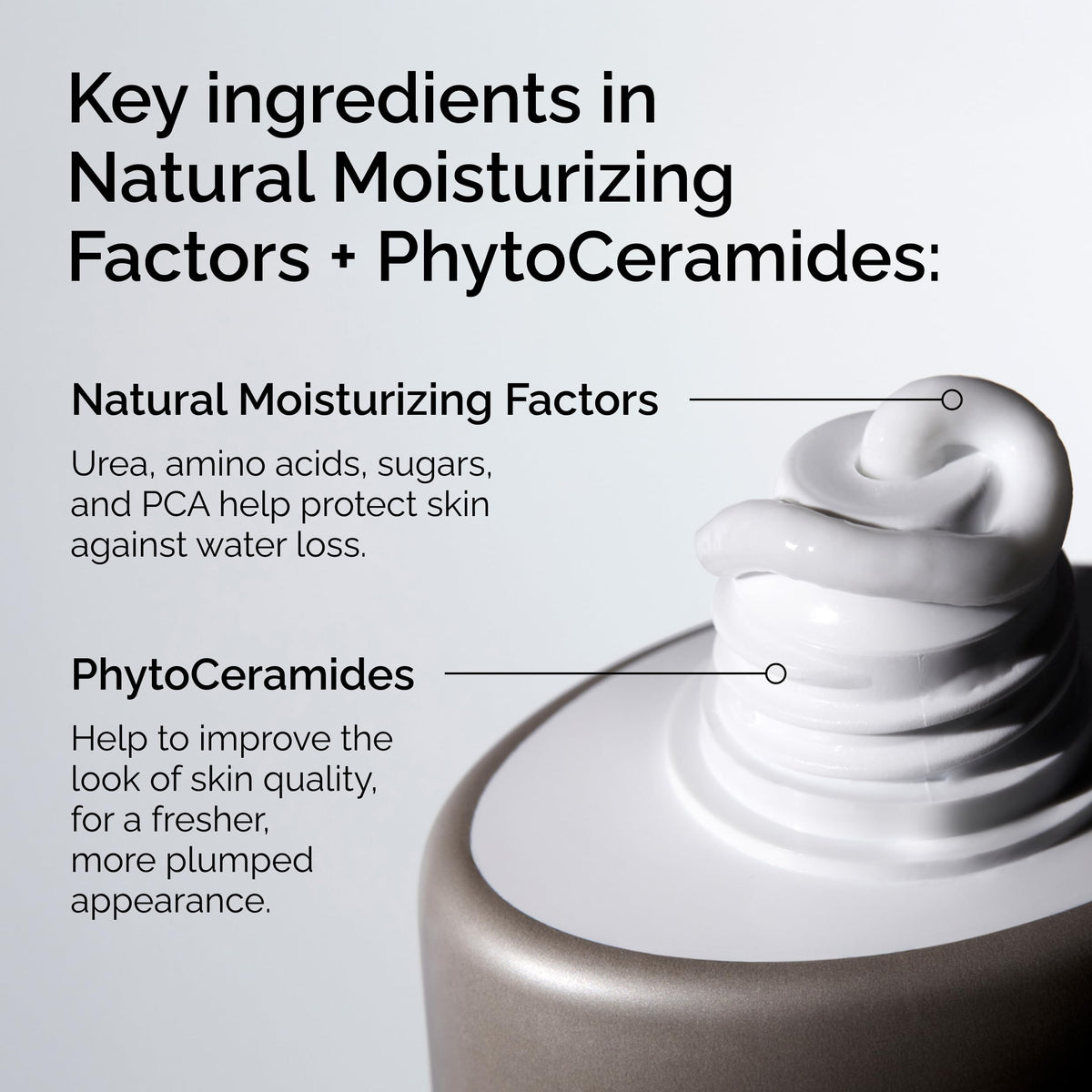 The Ordinary rich cream texture closeup highlighting moisturizing finish