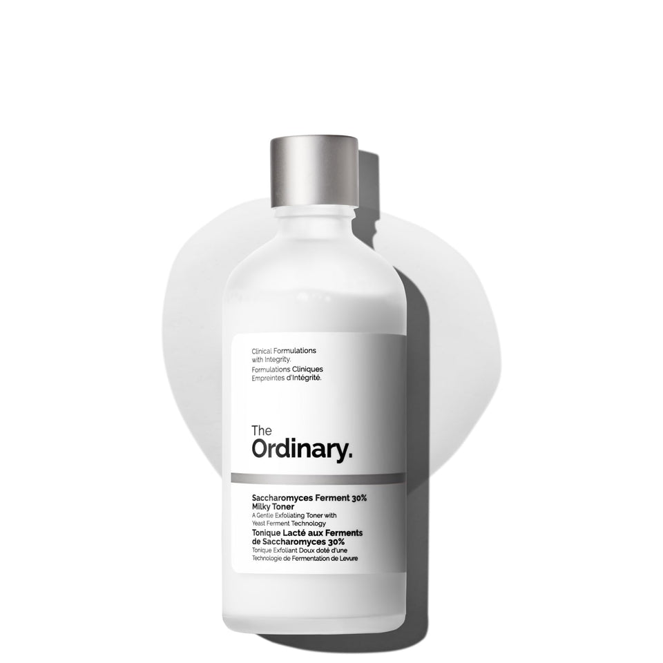 The Ordinary saccharomyces ferment toner front packaging showing product clarity and brand