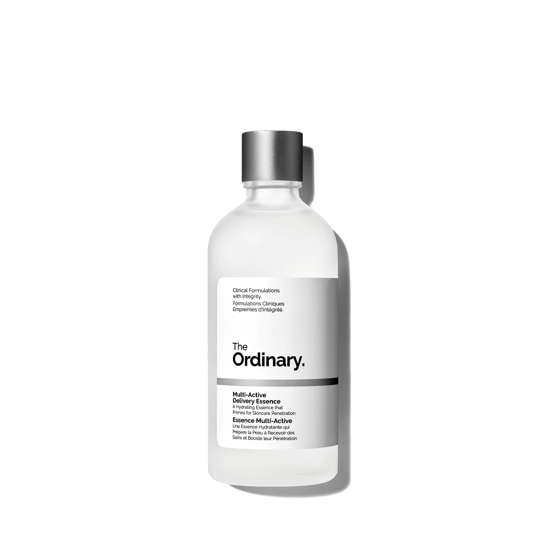 The Ordinary bottle beside common items to show 3.4 fl oz size and travelability