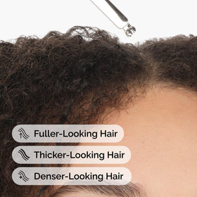 The Ordinary applied to scalp demonstrating targeted application and convenient daily use