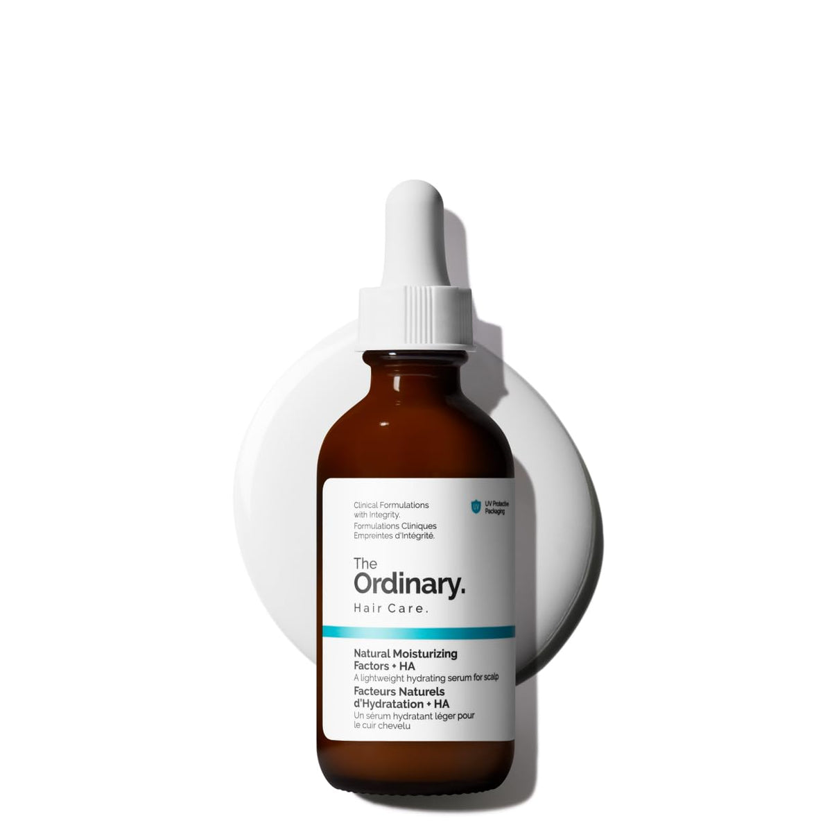 The Ordinary scalp serum front packaging shows bottle and clear labeling for easy identification