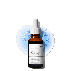 The Ordinary front packaging showing bottle and label, highlights anti-aging benefits