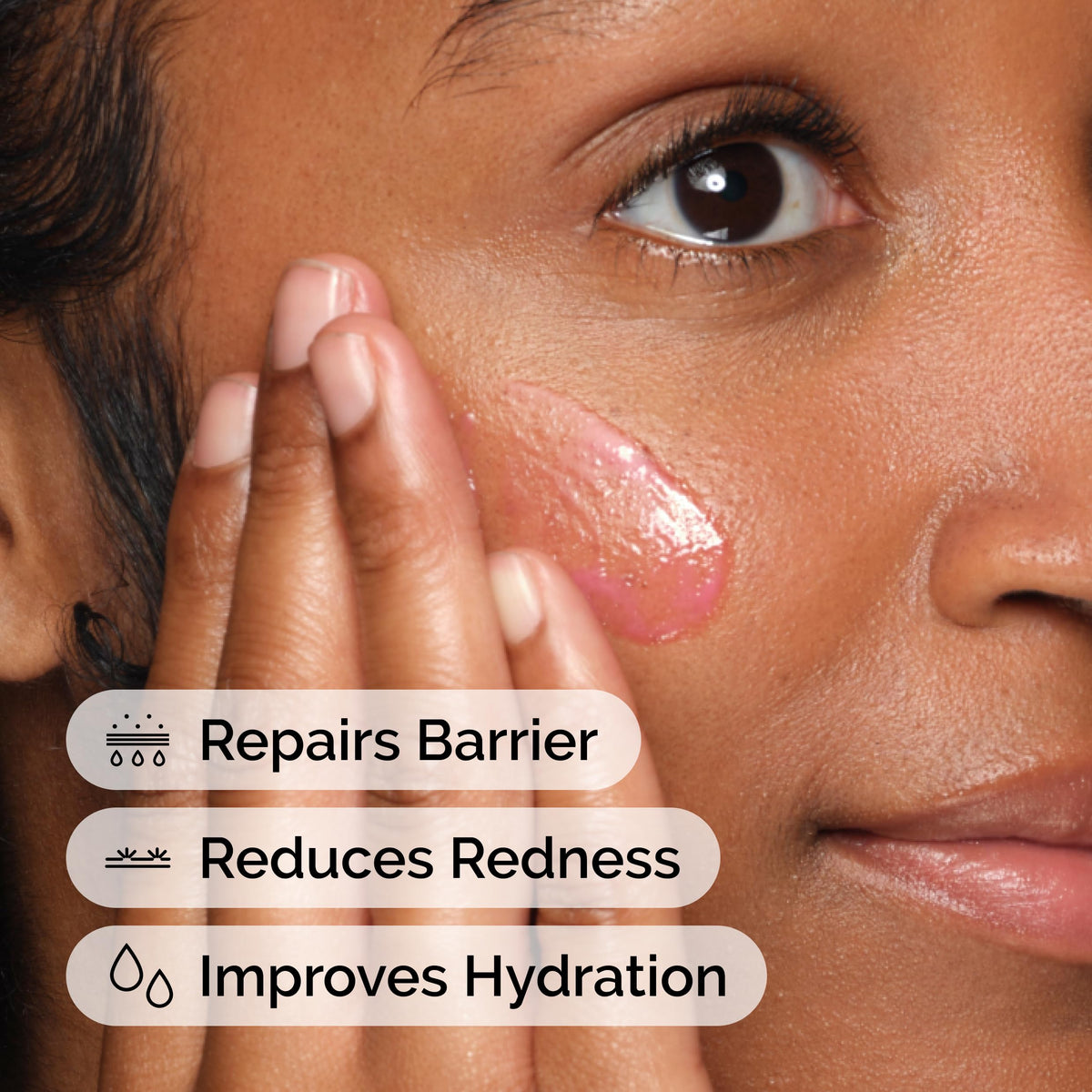 The Ordinary serum texture close-up highlights lightweight hydration