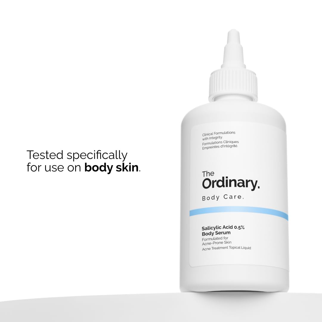 The Ordinary bottle held in hand showing 8.1 fl oz scale for value perception