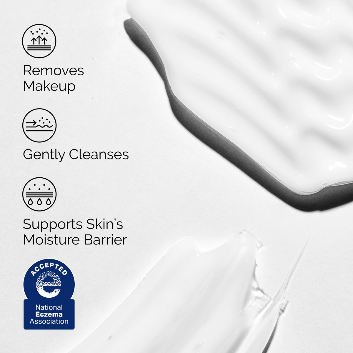 The Ordinary squalane cleansing balm on hand demonstrating smooth spread and makeup removal